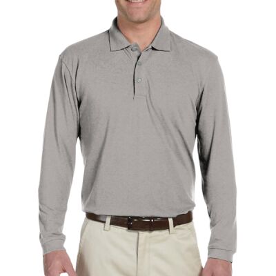 Harriton Men's Easy Blend™ Long-Sleeve Polo Thumbnail